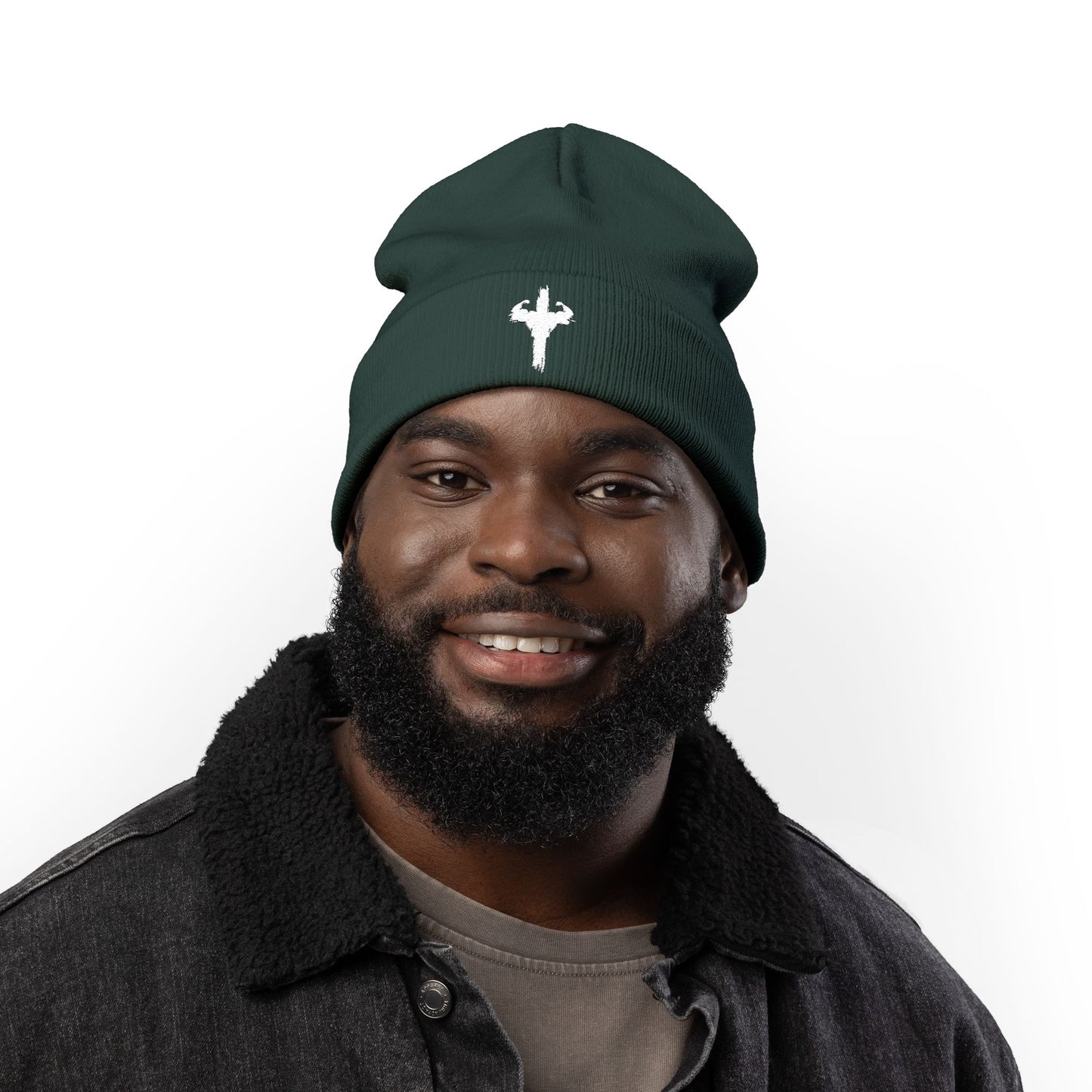 Embroidered HolyPower Knit Beanie | Cozy Winter Hat, Gift for Him or Her, Stylish Accessory, Casual Wear