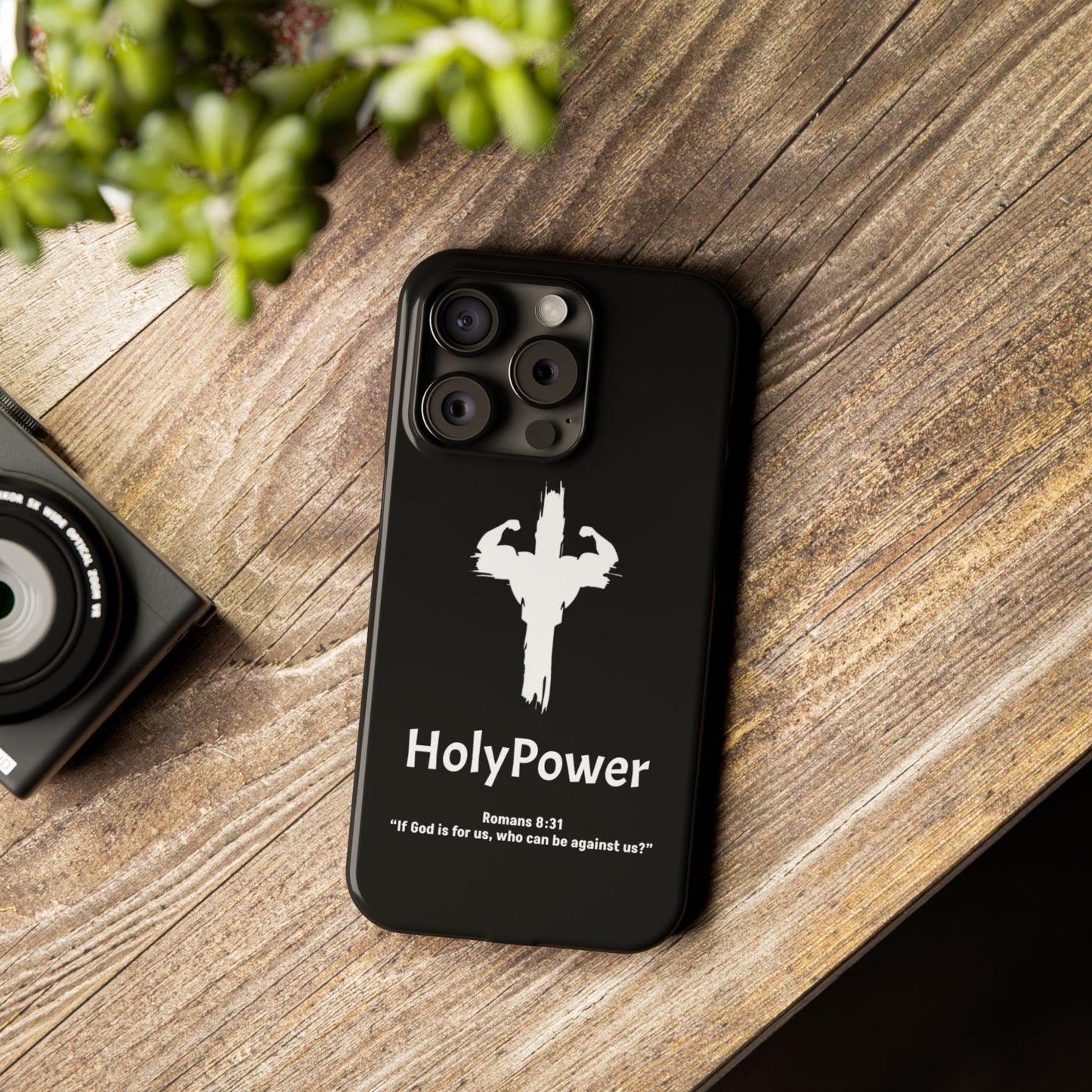 HolyPower Slim Phone Cases For All Different Kinds Of Models For iPhones, Inspirational Phone Cover, Scripture Phone Case