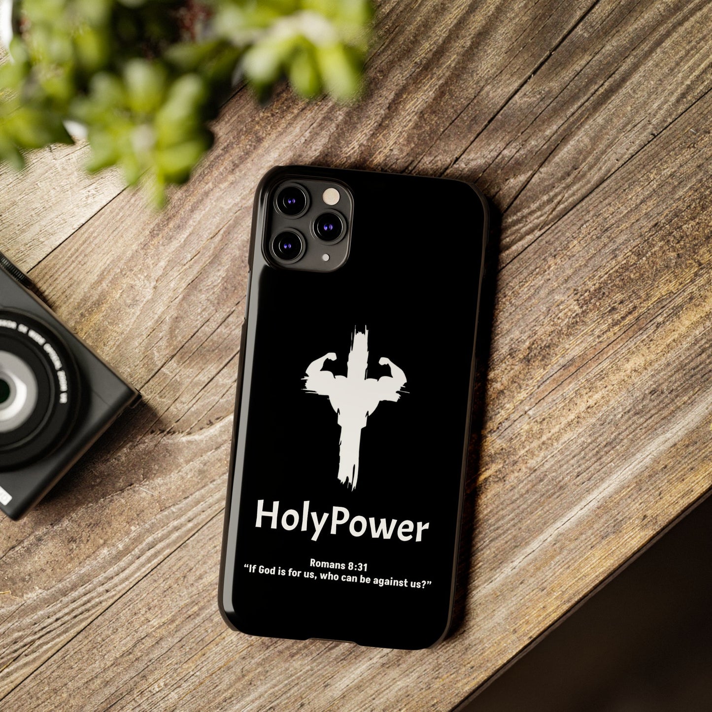 HolyPower Slim Phone Cases For All Different Kinds Of Models For iPhones, Inspirational Phone Cover, Scripture Phone Case