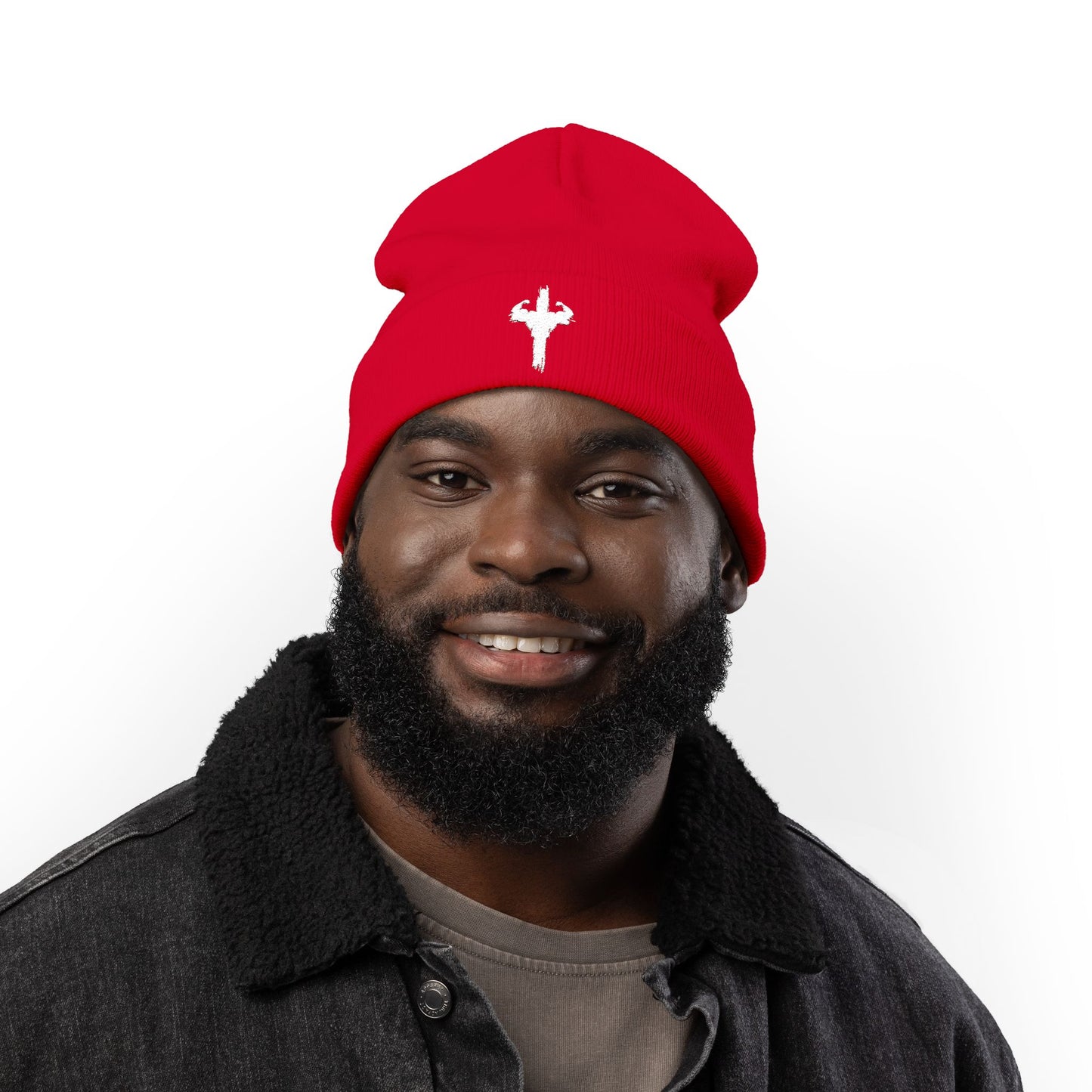 Embroidered HolyPower Knit Beanie | Cozy Winter Hat, Gift for Him or Her, Stylish Accessory, Casual Wear