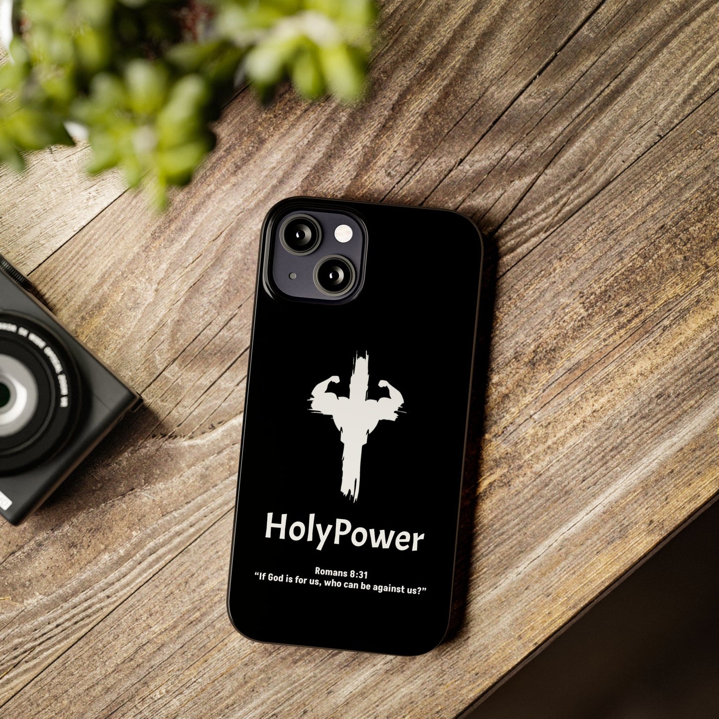 HolyPower Slim Phone Cases For All Different Kinds Of Models For iPhones, Inspirational Phone Cover, Scripture Phone Case