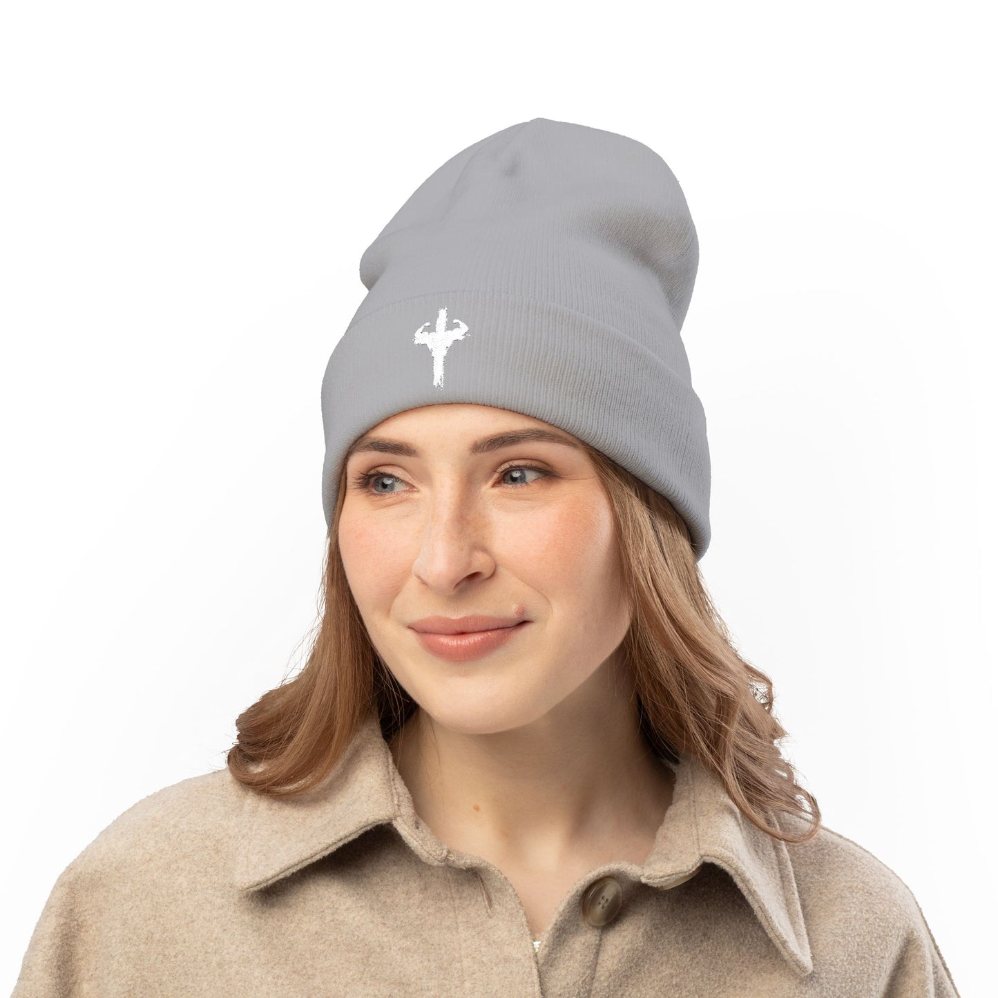 Embroidered HolyPower Knit Beanie | Cozy Winter Hat, Gift for Him or Her, Stylish Accessory, Casual Wear