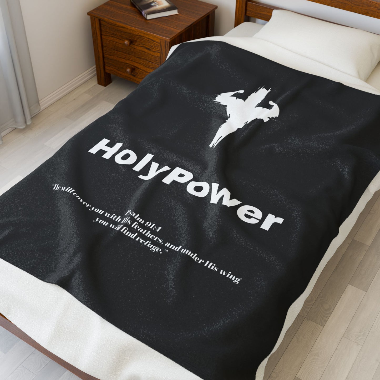 HolyPower Velveteen Plush Blanket, Cozy Gift, Soft Throw, Home Comfort