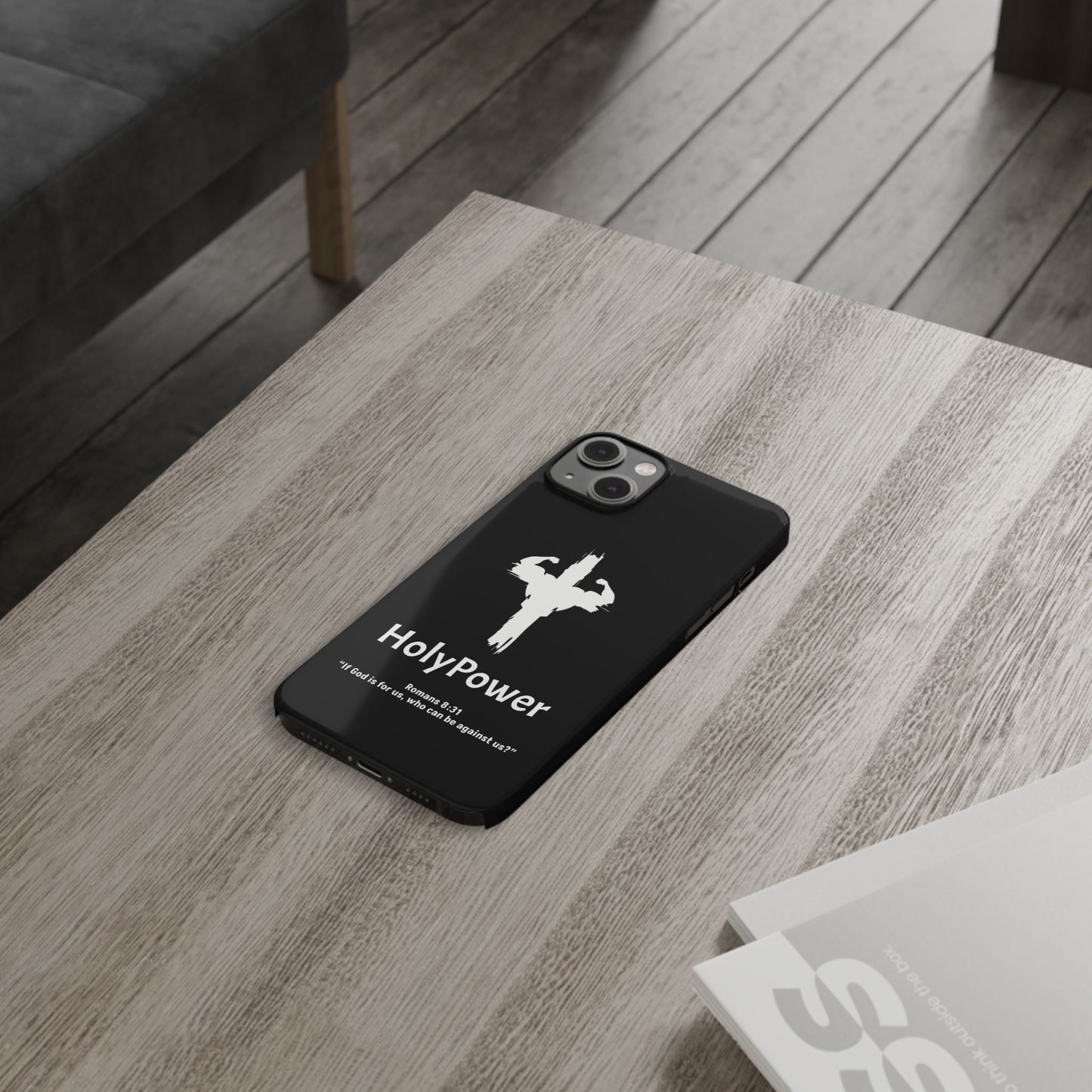 HolyPower Slim Phone Cases For All Different Kinds Of Models For iPhones, Inspirational Phone Cover, Scripture Phone Case