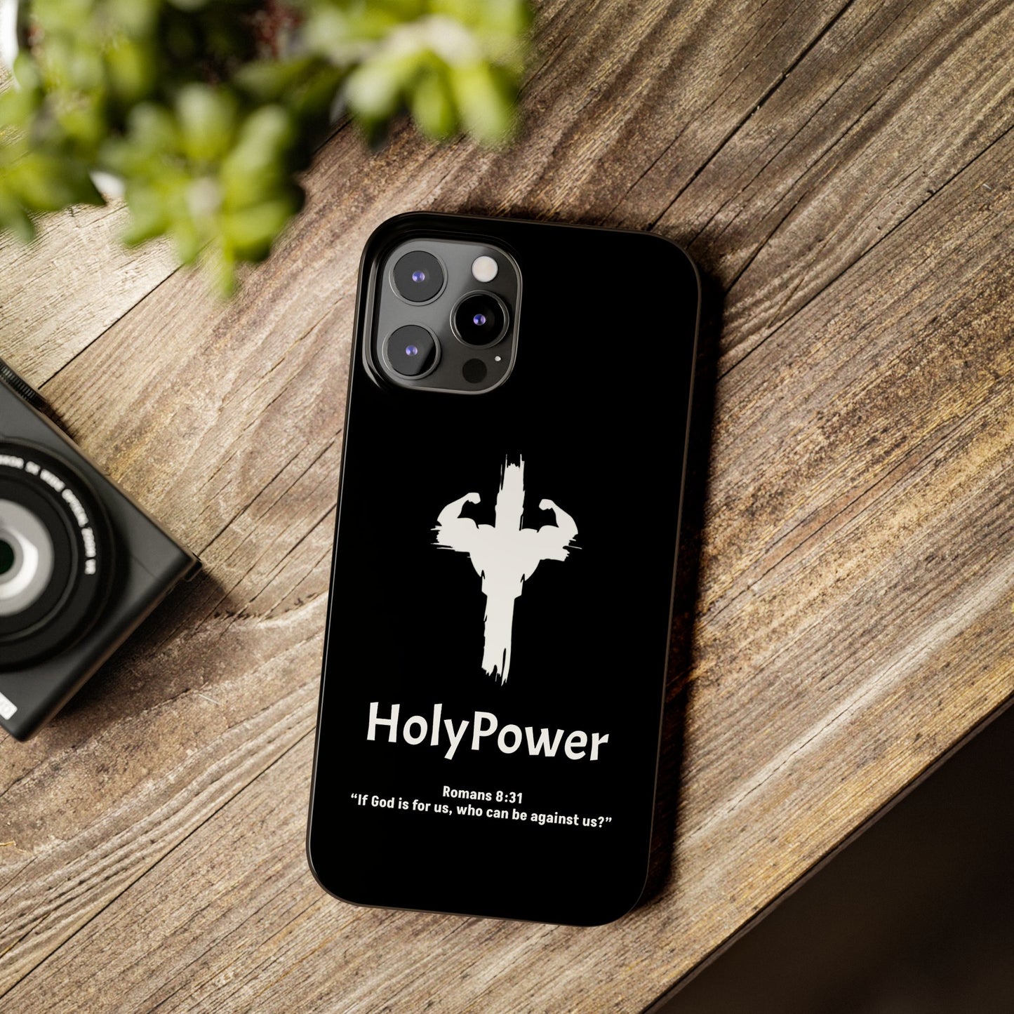 HolyPower Slim Phone Cases For All Different Kinds Of Models For iPhones, Inspirational Phone Cover, Scripture Phone Case