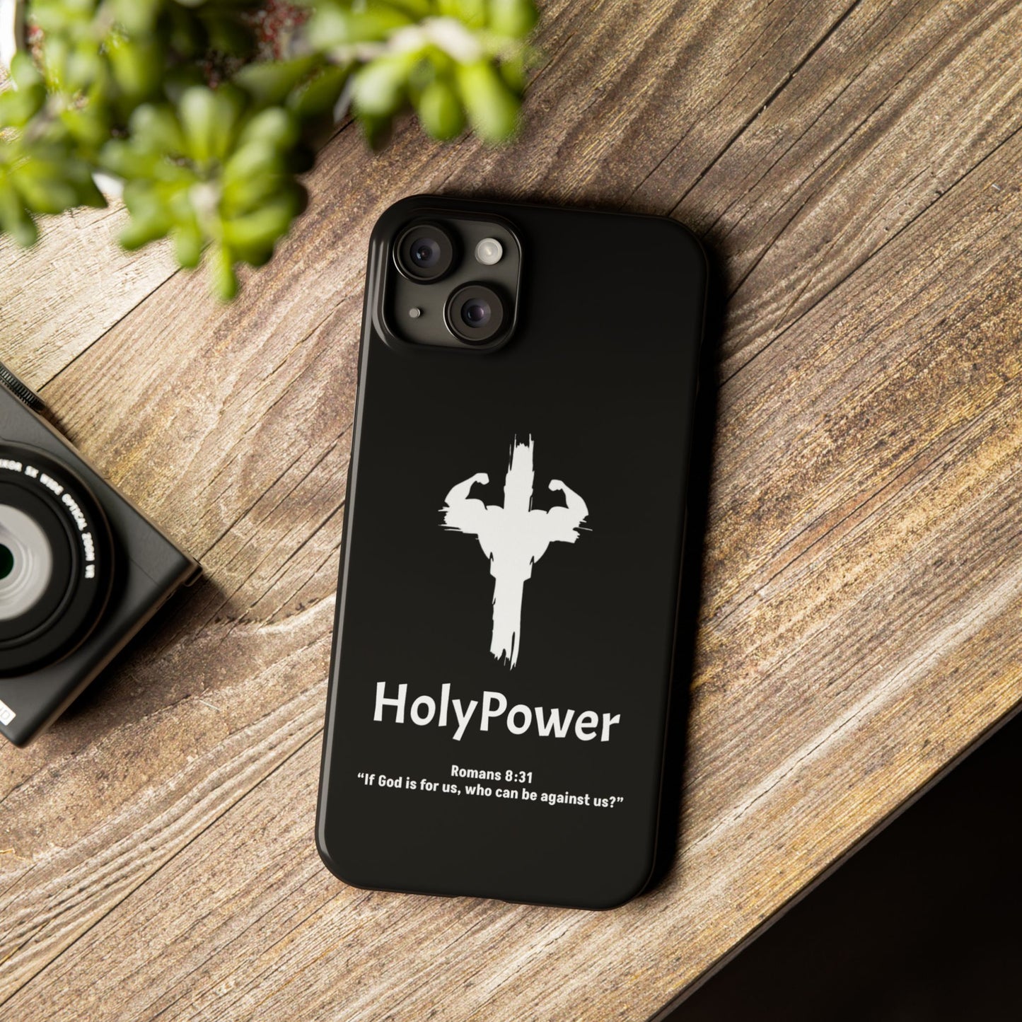 HolyPower Slim Phone Cases For All Different Kinds Of Models For iPhones, Inspirational Phone Cover, Scripture Phone Case