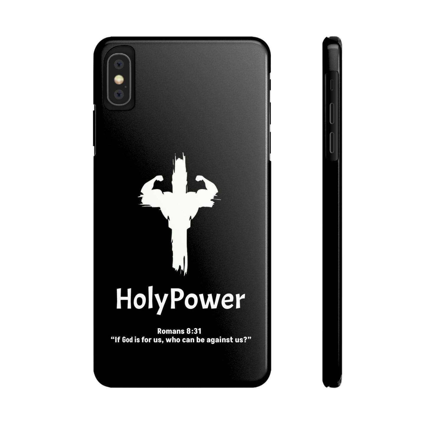 HolyPower Slim Phone Cases For All Different Kinds Of Models For iPhones, Inspirational Phone Cover, Scripture Phone Case