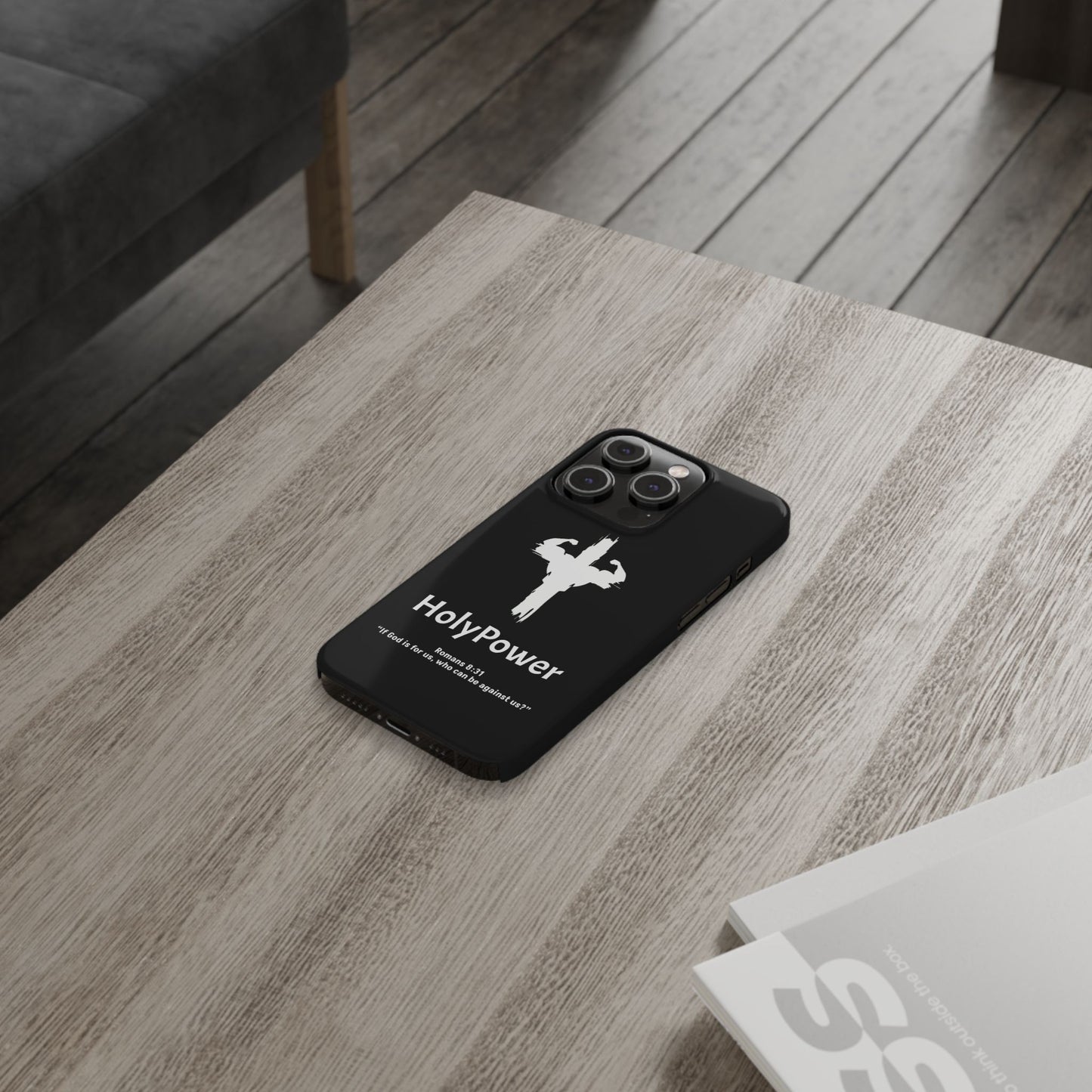 HolyPower Slim Phone Cases For All Different Kinds Of Models For iPhones, Inspirational Phone Cover, Scripture Phone Case