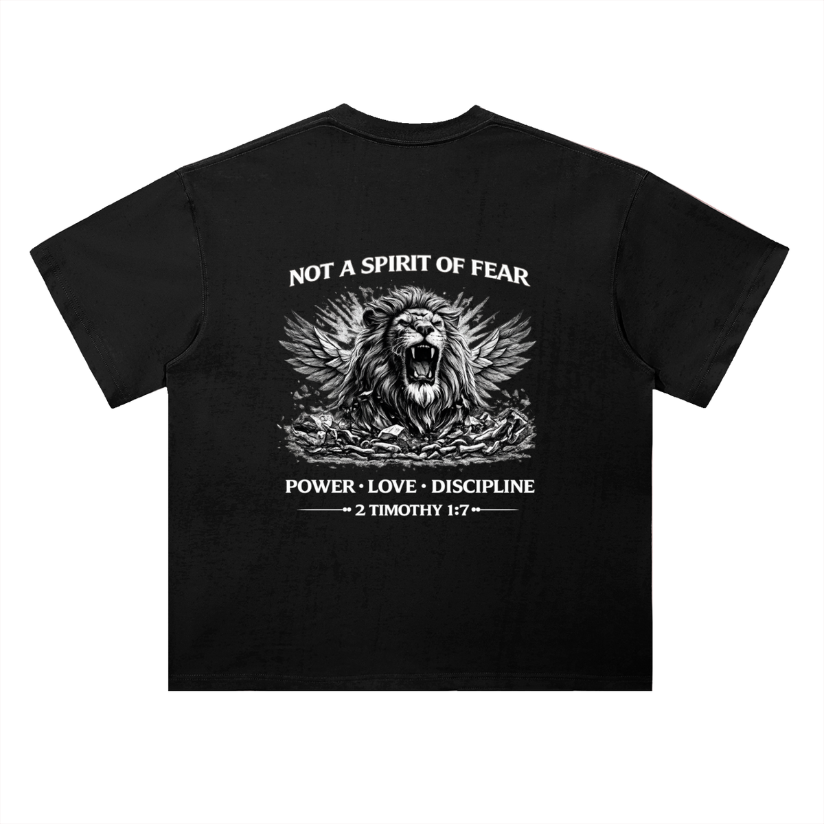 Heavyweight Drop Shoulder Not a Spirit of Fear HolyPower T-Shirt
