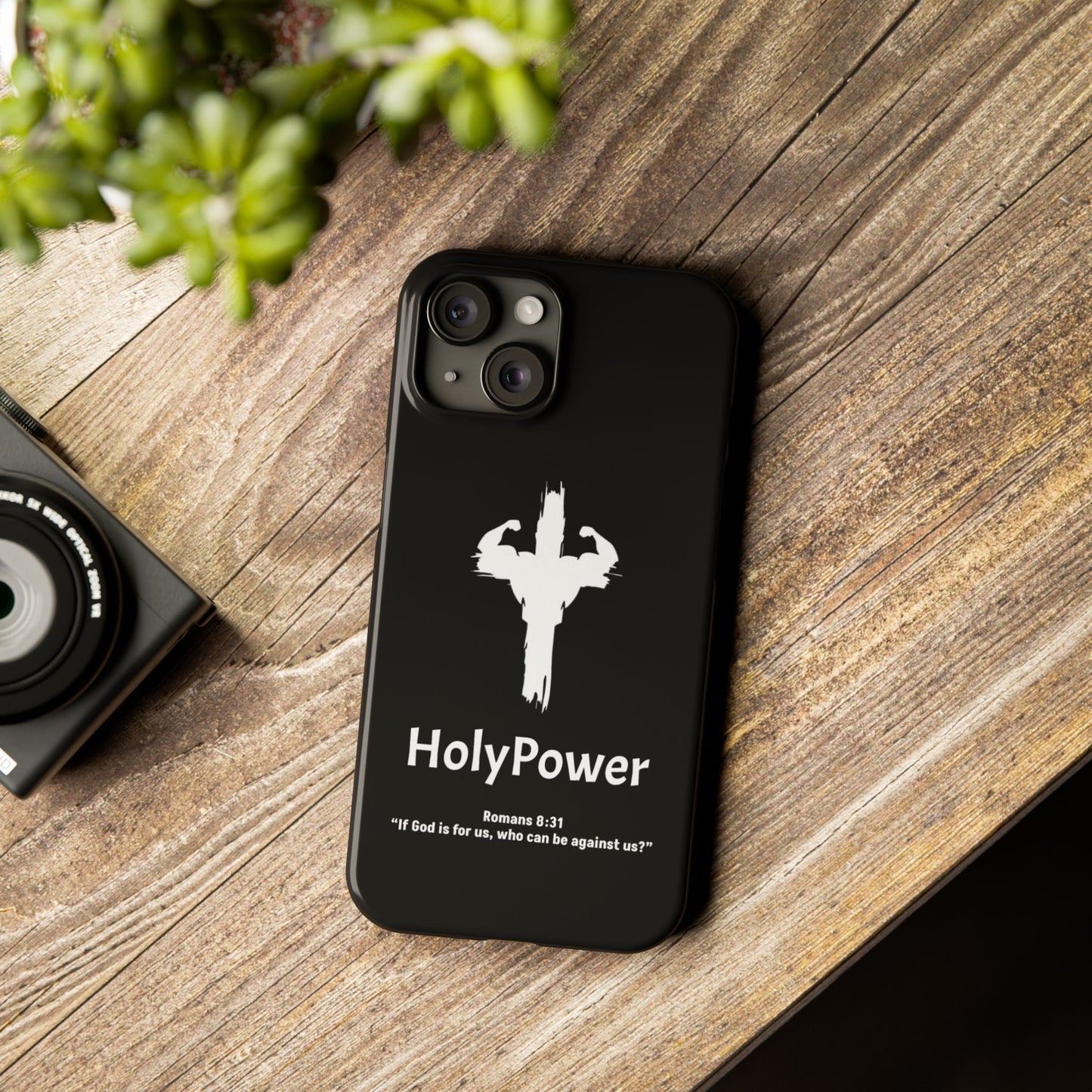 HolyPower Slim Phone Cases For All Different Kinds Of Models For iPhones, Inspirational Phone Cover, Scripture Phone Case