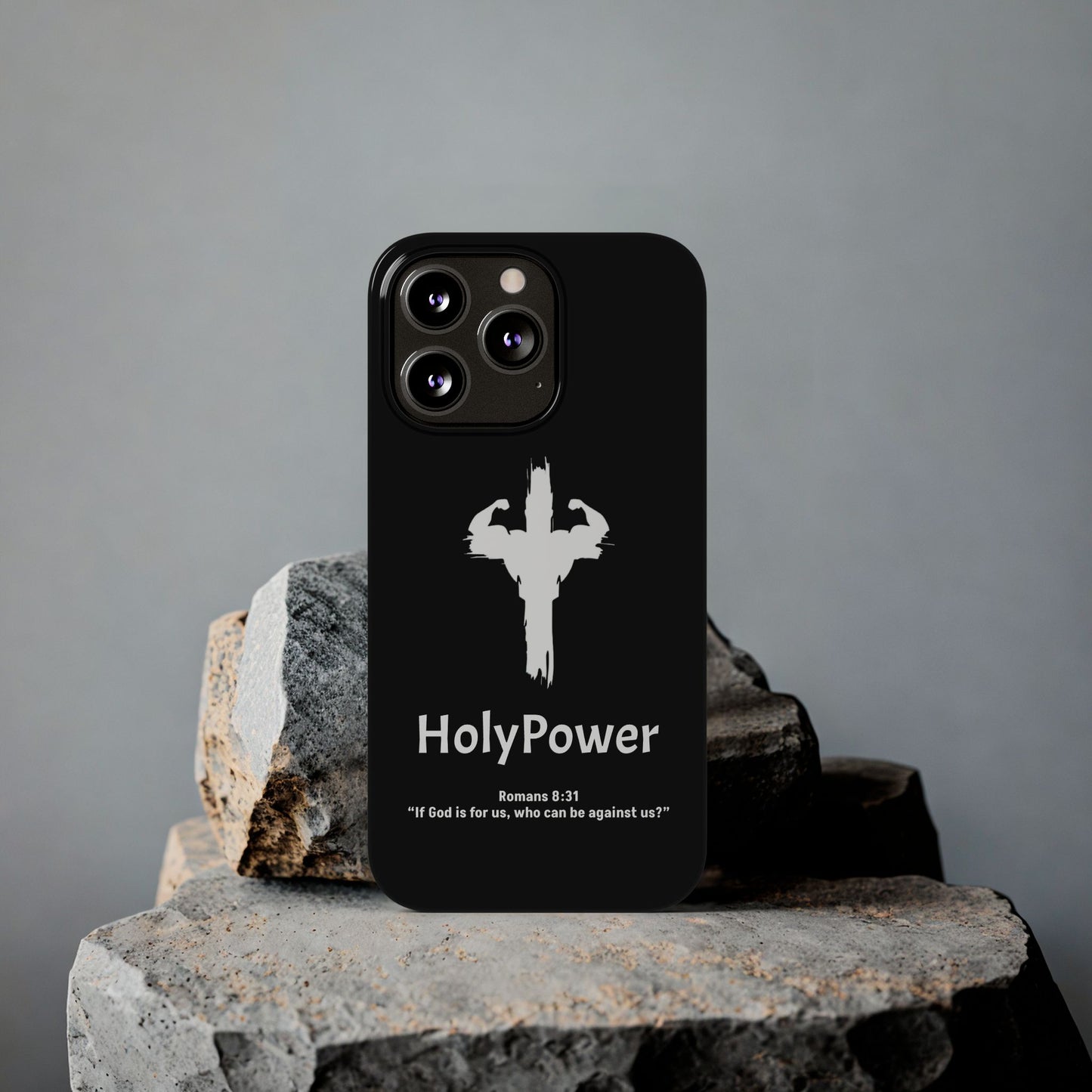 HolyPower Slim Phone Cases For All Different Kinds Of Models For iPhones, Inspirational Phone Cover, Scripture Phone Case
