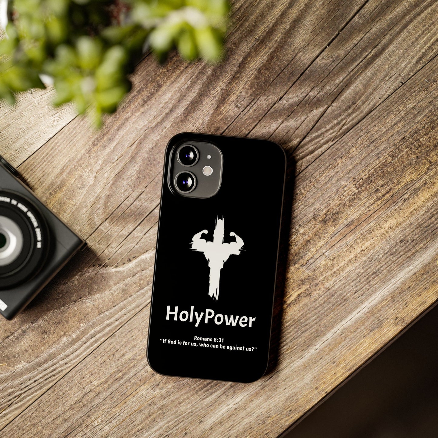 HolyPower Slim Phone Cases For All Different Kinds Of Models For iPhones, Inspirational Phone Cover, Scripture Phone Case