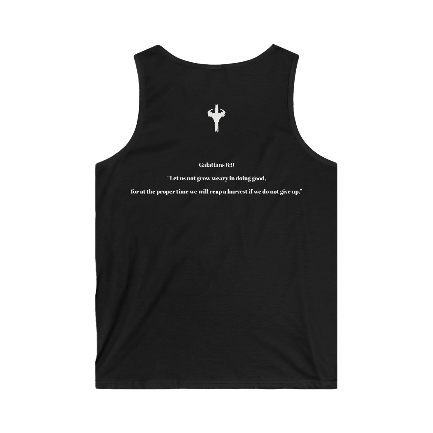 Men's Motivational HolyPower Tank Top | Inspirational Gym Workout Gear, Unique Summer Activewear