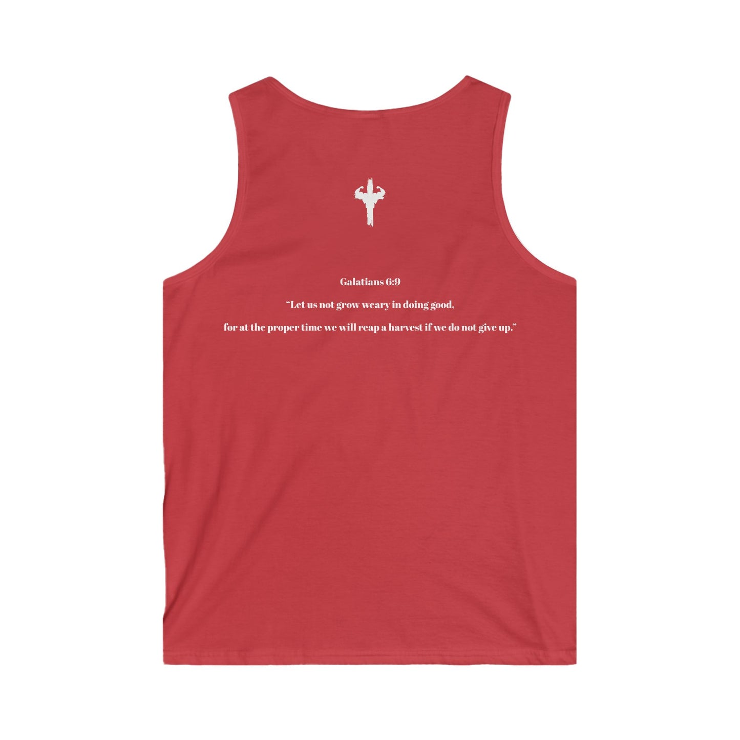 Men's Motivational HolyPower Tank Top | Inspirational Gym Workout Gear, Unique Summer Activewear