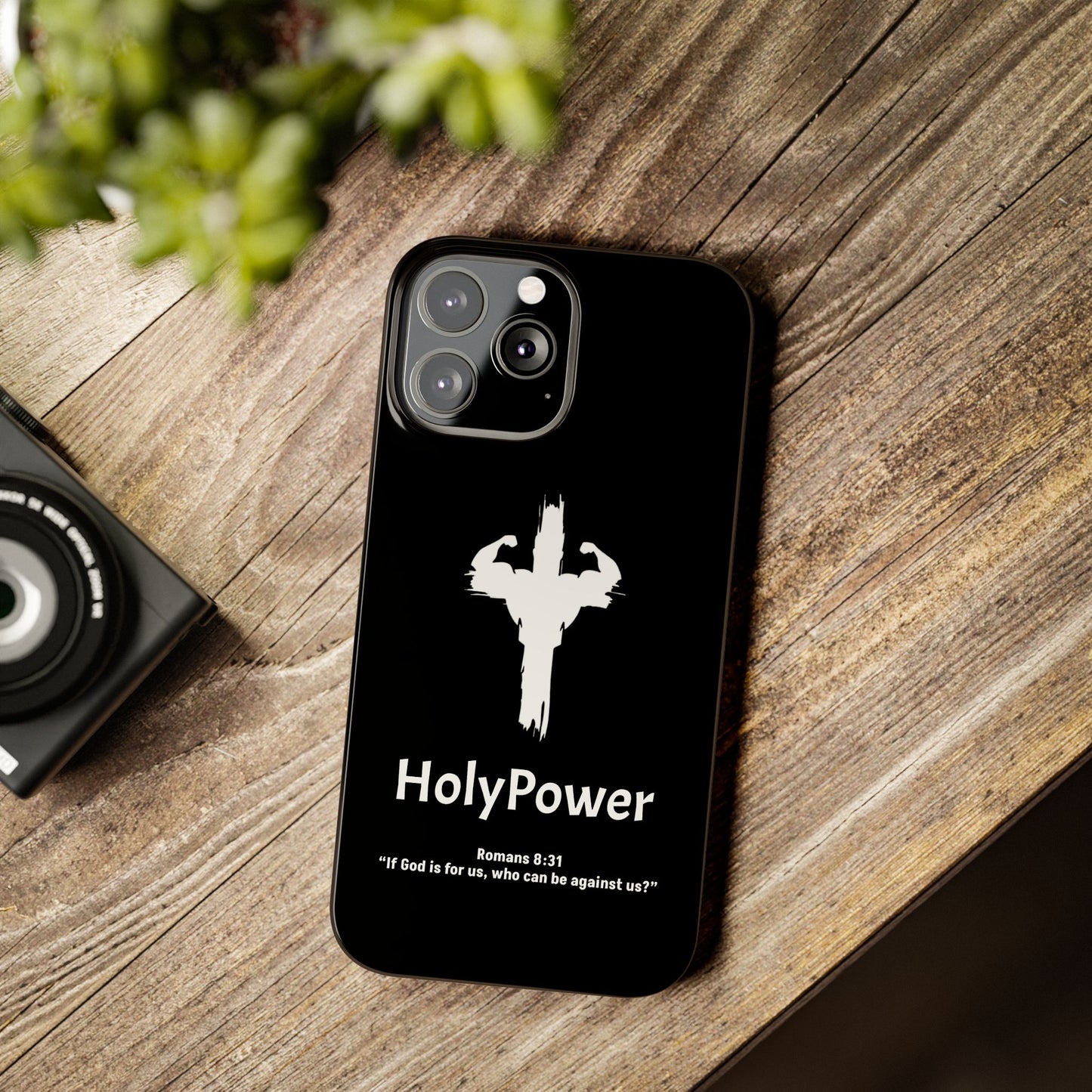 HolyPower Slim Phone Cases For All Different Kinds Of Models For iPhones, Inspirational Phone Cover, Scripture Phone Case