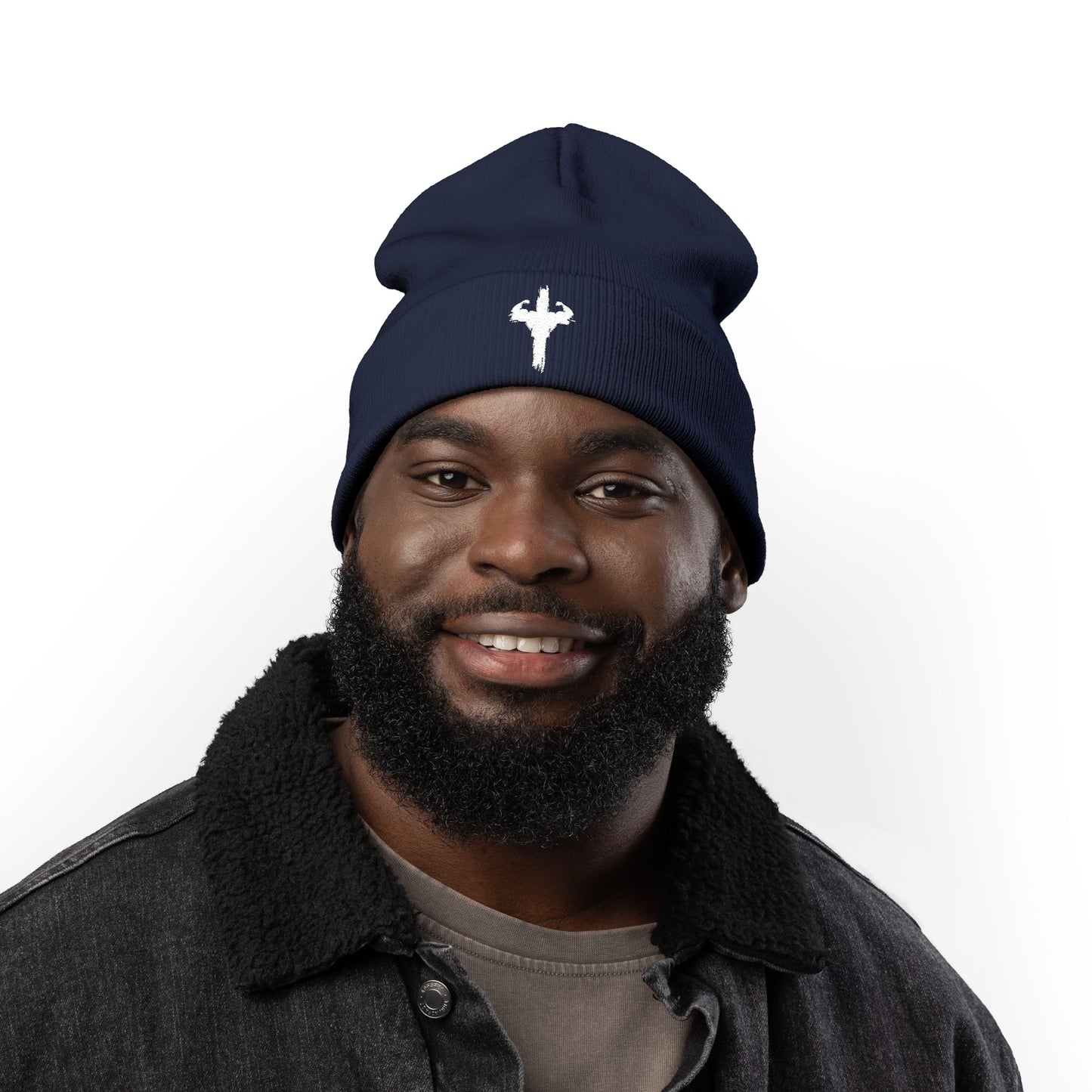 Embroidered HolyPower Knit Beanie | Cozy Winter Hat, Gift for Him or Her, Stylish Accessory, Casual Wear