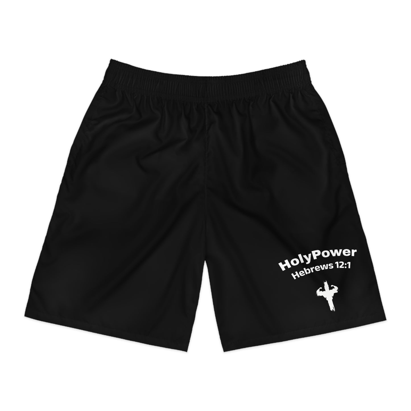 Men's HolyPower Jogger Shorts, Motivational Sportswear, Gym Exercise Shorts