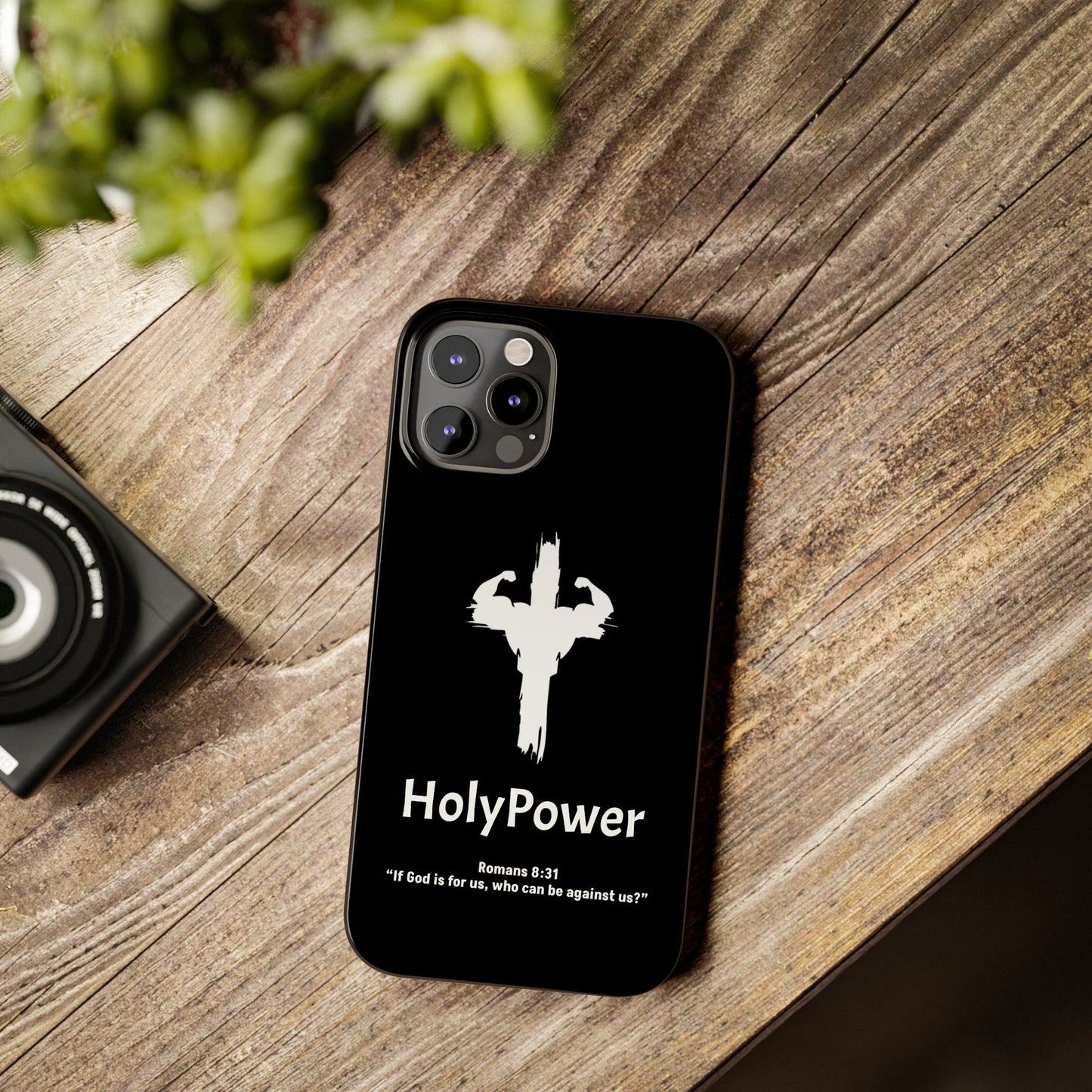 HolyPower Slim Phone Cases For All Different Kinds Of Models For iPhones, Inspirational Phone Cover, Scripture Phone Case