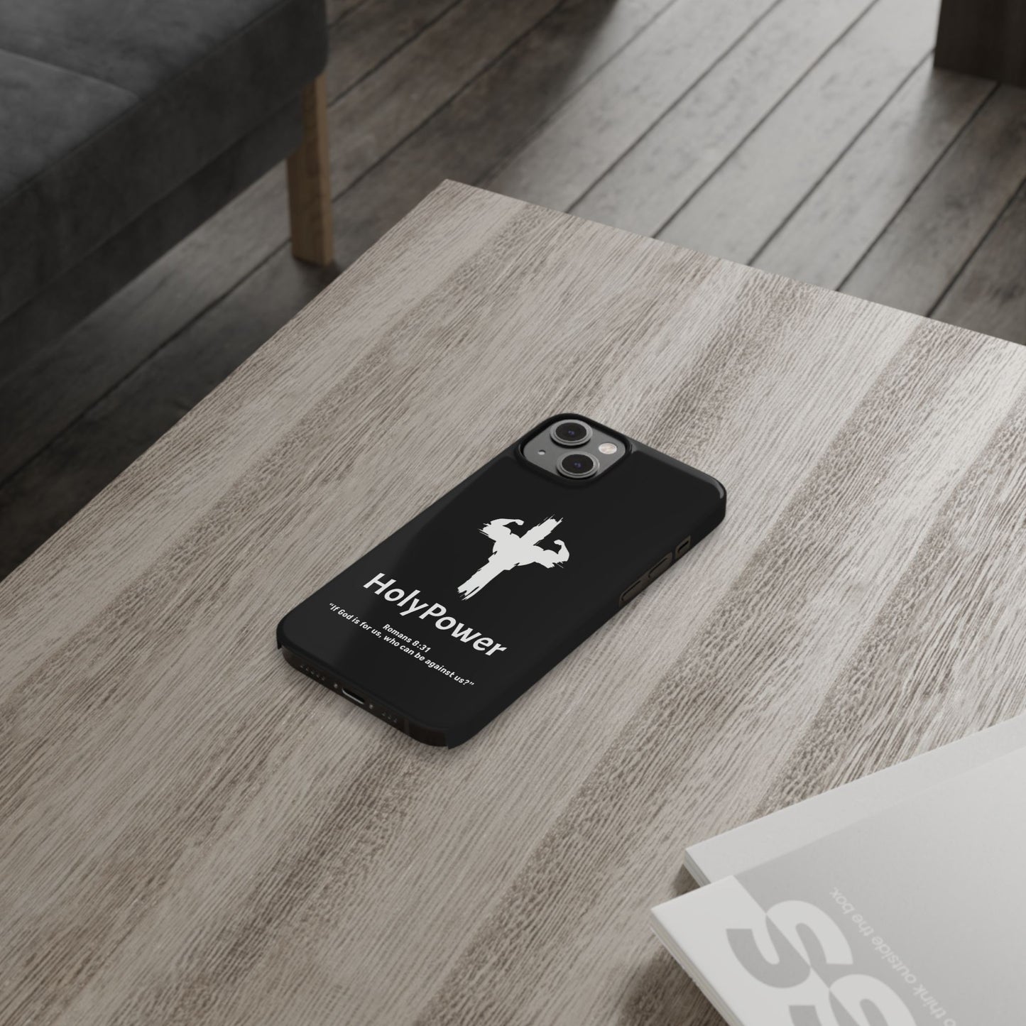 HolyPower Slim Phone Cases For All Different Kinds Of Models For iPhones, Inspirational Phone Cover, Scripture Phone Case