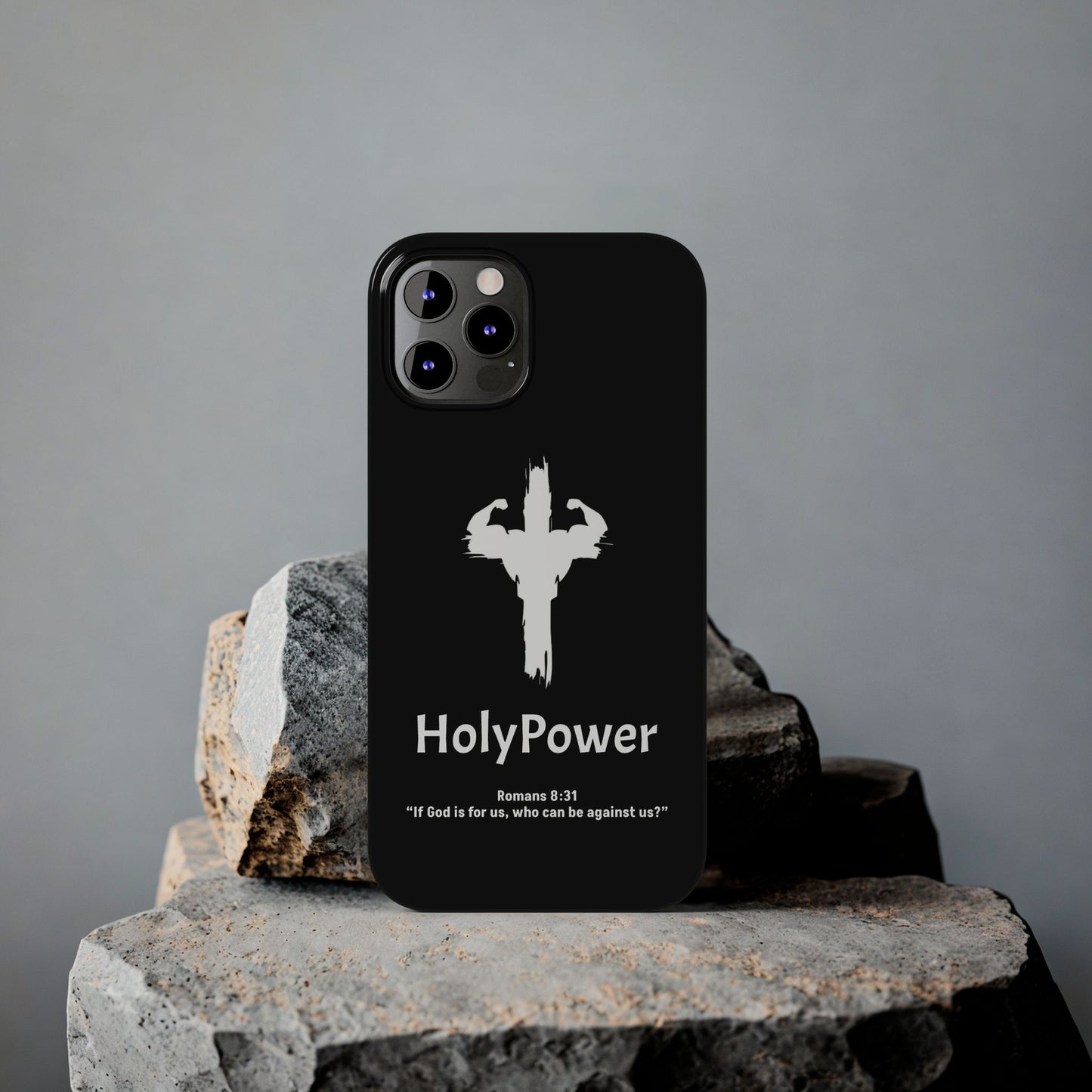 HolyPower Slim Phone Cases For All Different Kinds Of Models For iPhones, Inspirational Phone Cover, Scripture Phone Case