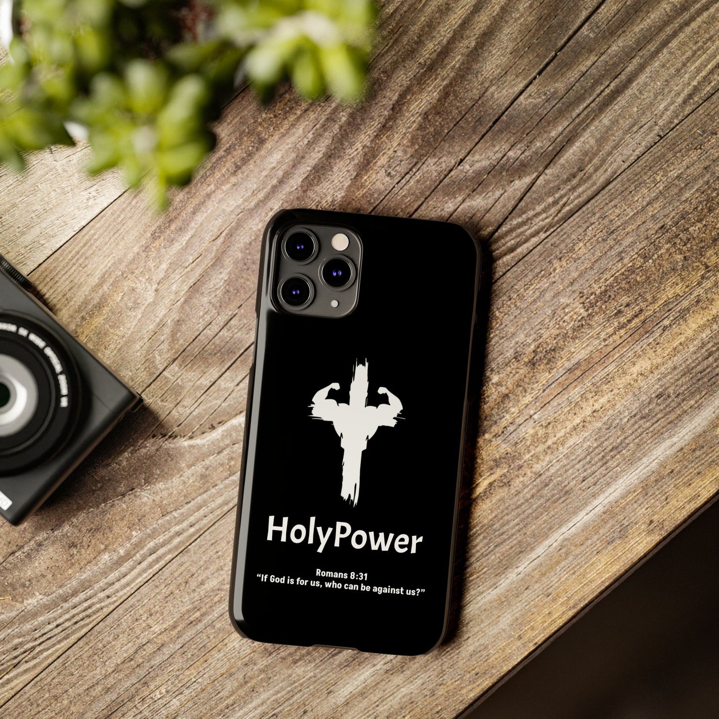 HolyPower Slim Phone Cases For All Different Kinds Of Models For iPhones, Inspirational Phone Cover, Scripture Phone Case