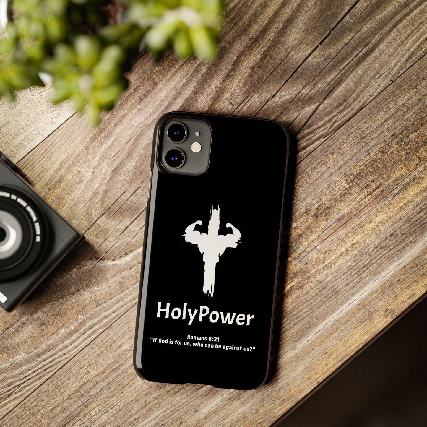 HolyPower Slim Phone Cases For All Different Kinds Of Models For iPhones, Inspirational Phone Cover, Scripture Phone Case