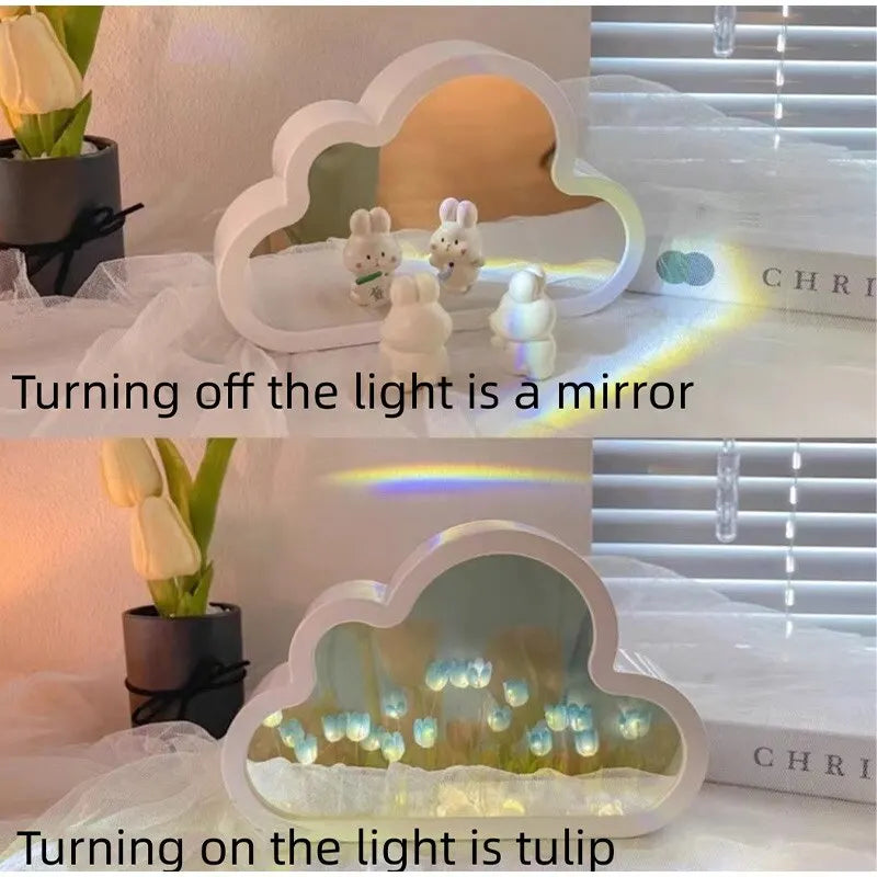 1pc Handmade DIY Creative Gift Tulip Flower Sea Night Light Atmosphere Lamp