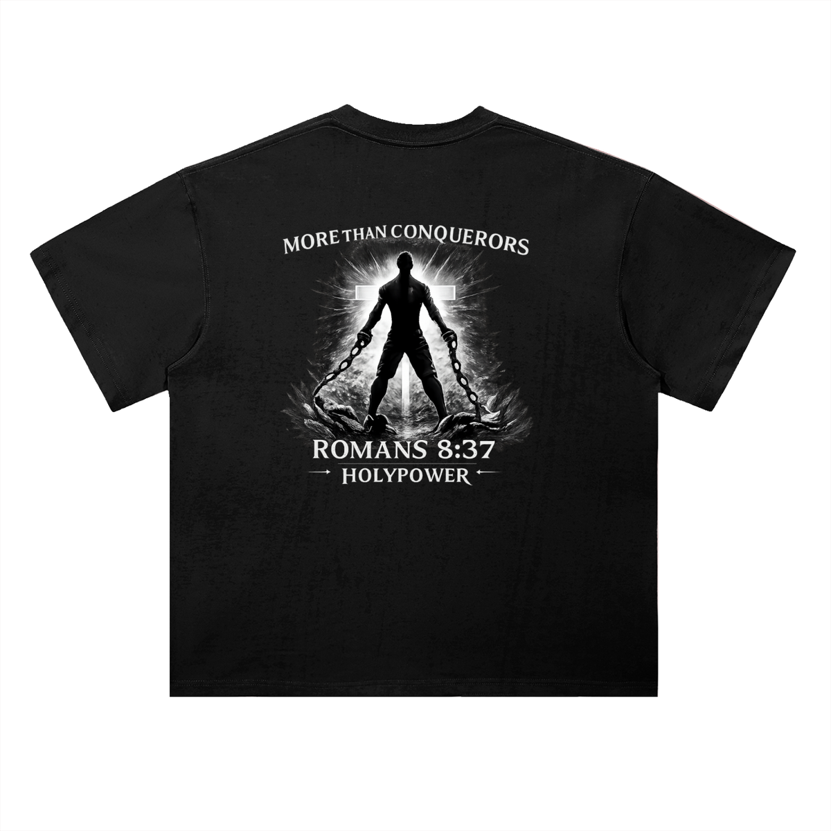 Heavyweight Drop Shoulder More Than Conquerors HolyPower T-Shirt