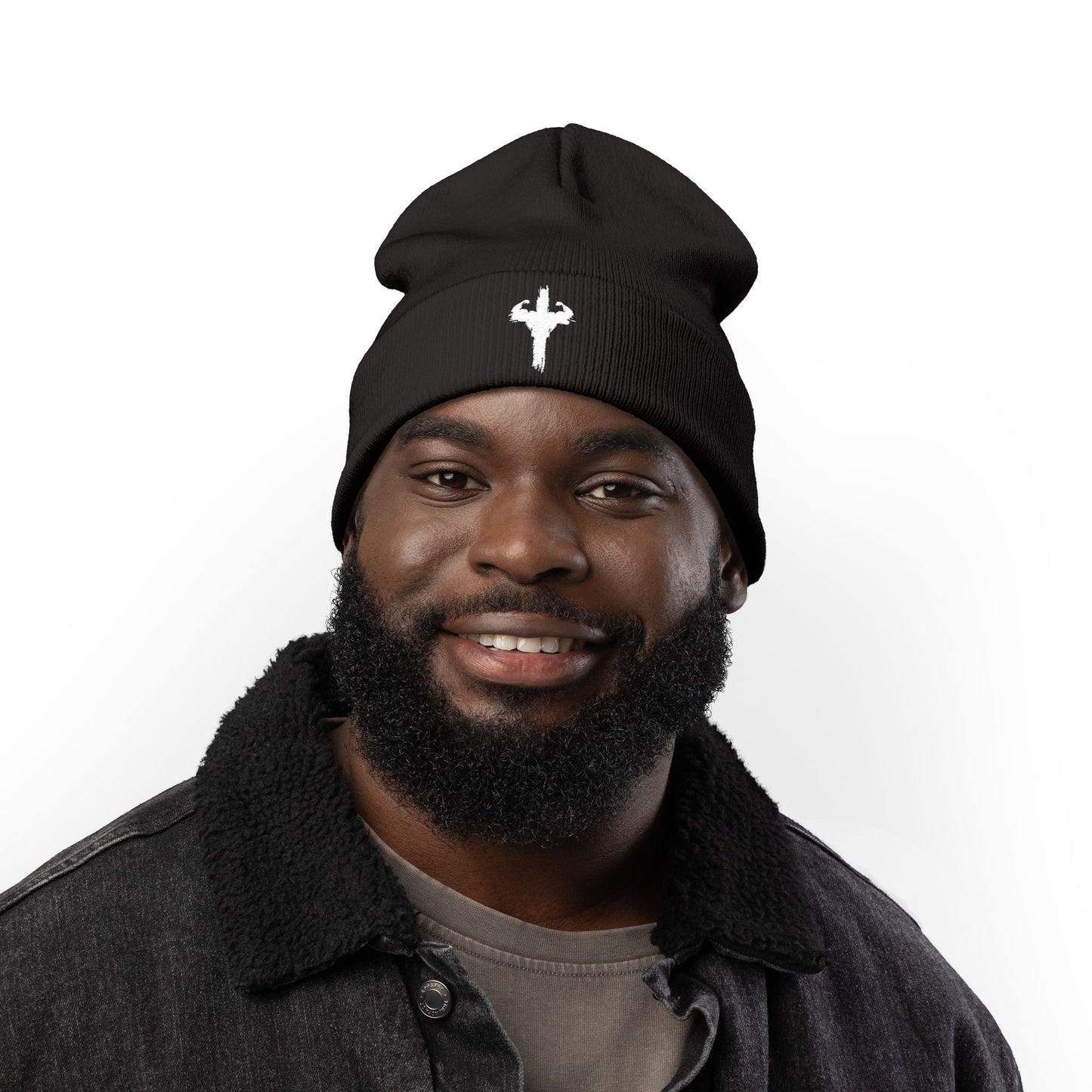Embroidered HolyPower Knit Beanie | Cozy Winter Hat, Gift for Him or Her, Stylish Accessory, Casual Wear