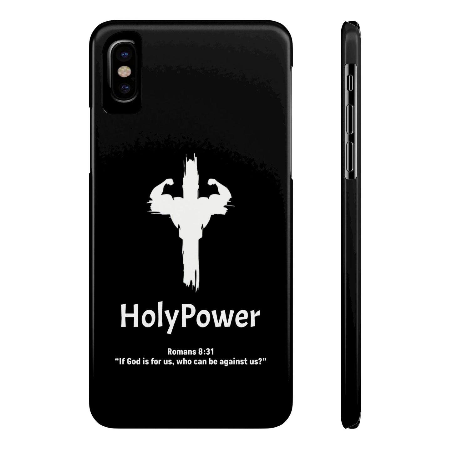 HolyPower Slim Phone Cases For All Different Kinds Of Models For iPhones, Inspirational Phone Cover, Scripture Phone Case