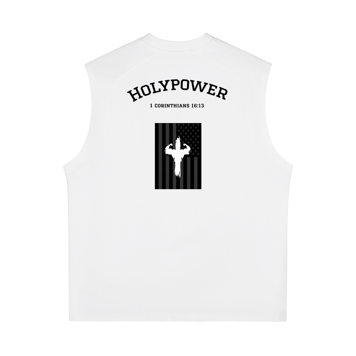 Quick-Dry Cooling American Flag HolyPower Tank Top/Cut-Offs