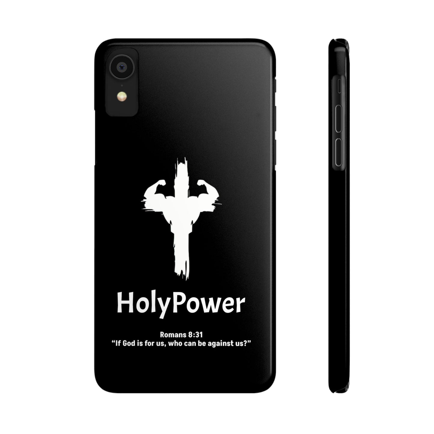 HolyPower Slim Phone Cases For All Different Kinds Of Models For iPhones, Inspirational Phone Cover, Scripture Phone Case
