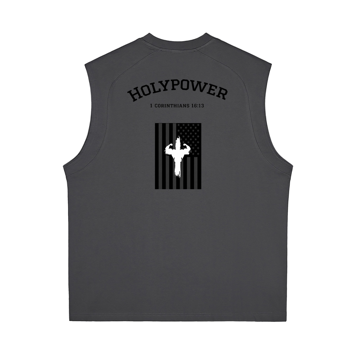 Quick-Dry Cooling American Flag HolyPower Tank Top/Cut-Offs