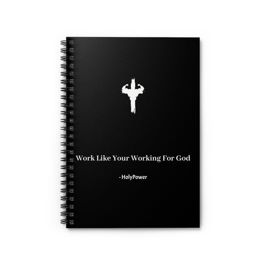 Inspirational HolyPower Spiral Notebook, Journaling, Daily Planner | For School Or For Work