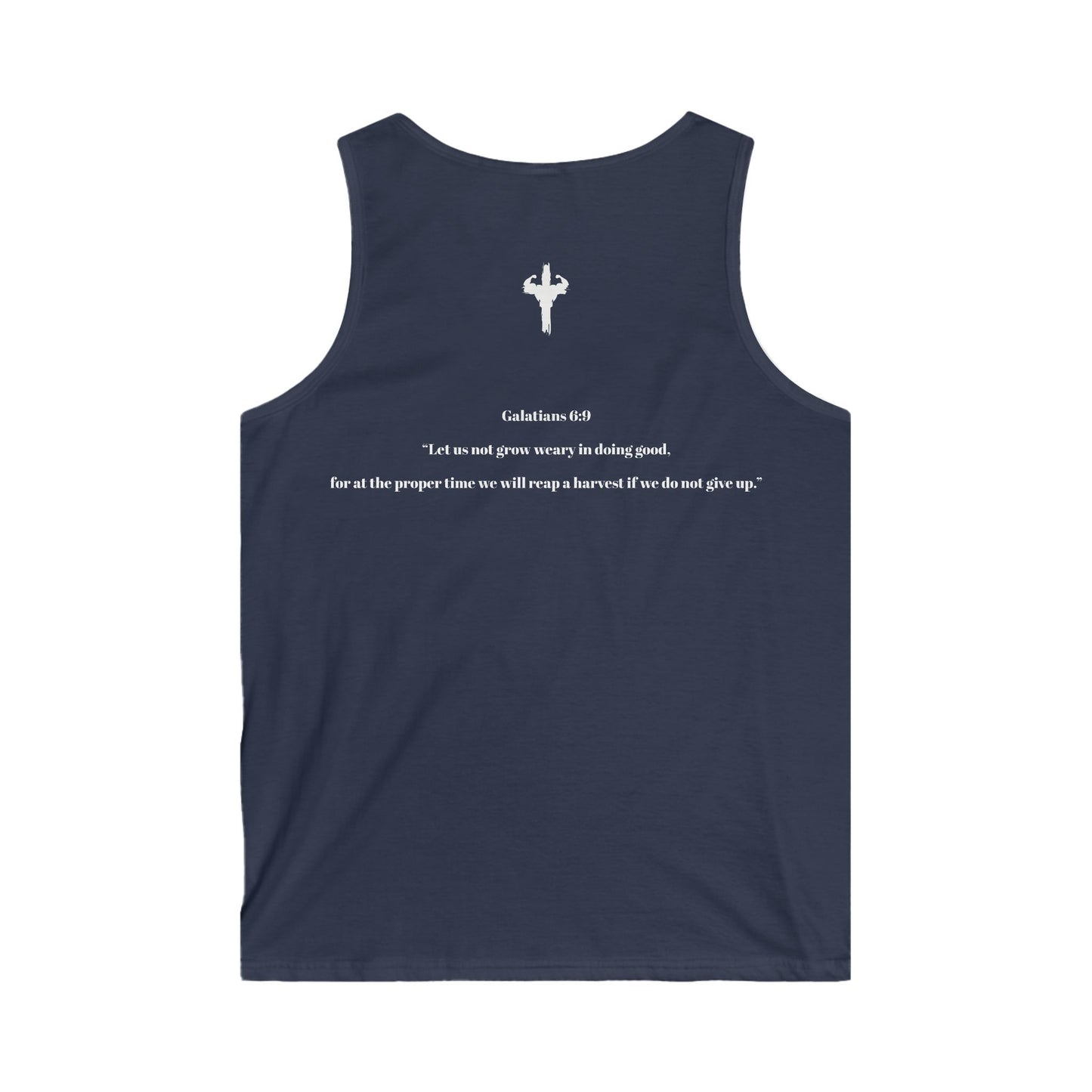 Men's Motivational HolyPower Tank Top | Inspirational Gym Workout Gear, Unique Summer Activewear