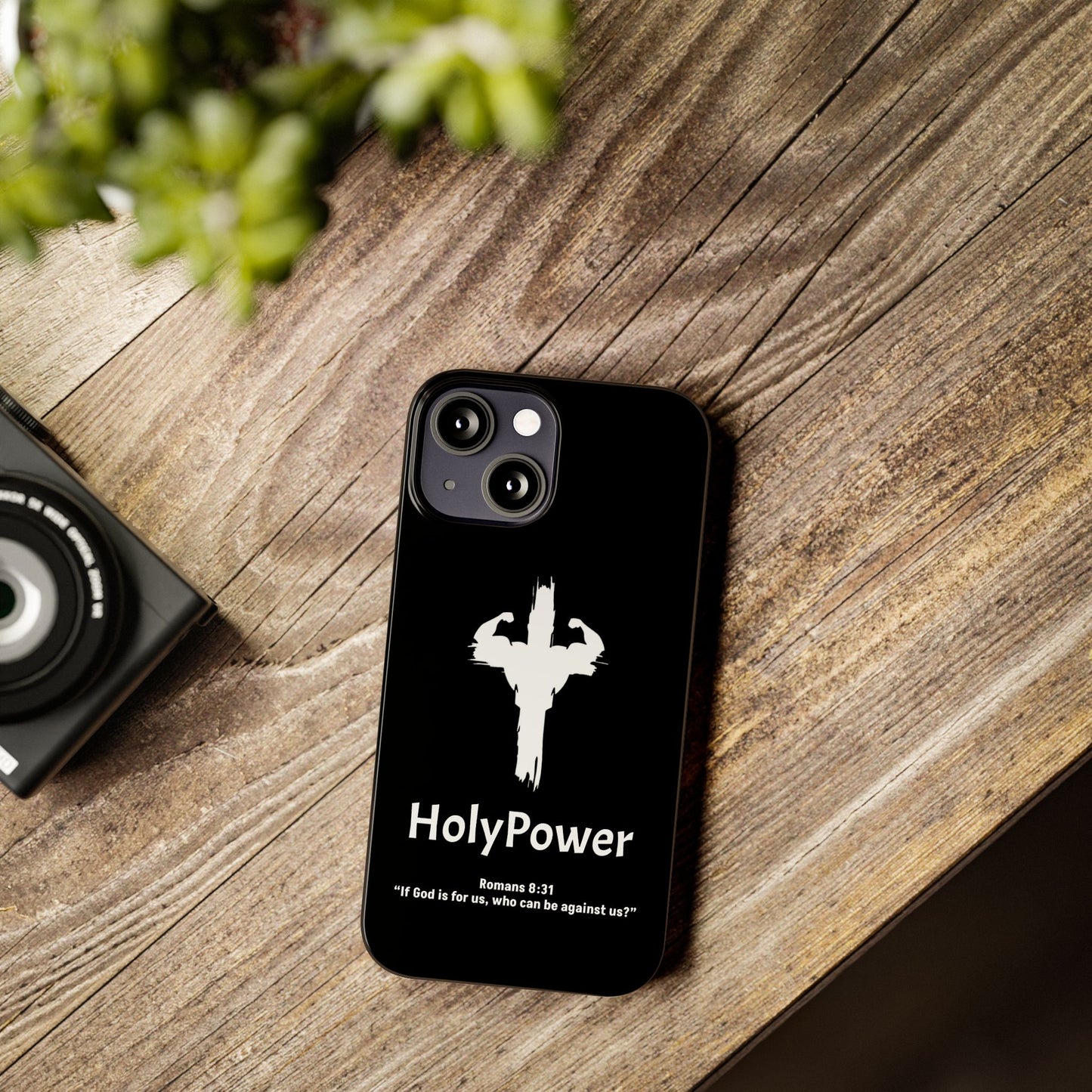 HolyPower Slim Phone Cases For All Different Kinds Of Models For iPhones, Inspirational Phone Cover, Scripture Phone Case