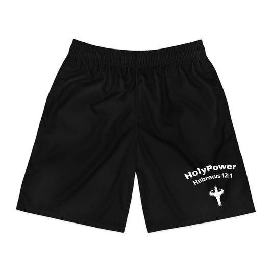 Men's HolyPower Jogger Shorts, Motivational Sportswear, Gym Exercise Shorts
