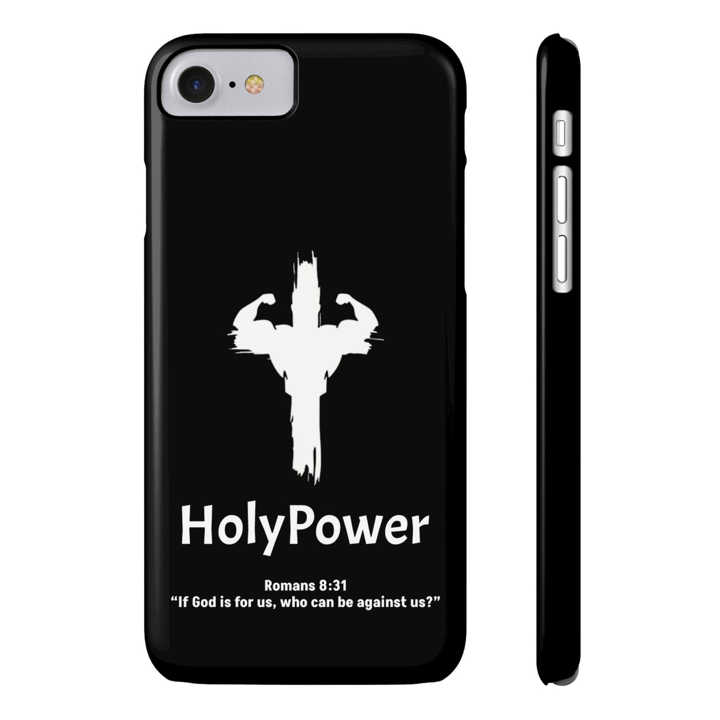 HolyPower Slim Phone Cases For All Different Kinds Of Models For iPhones, Inspirational Phone Cover, Scripture Phone Case