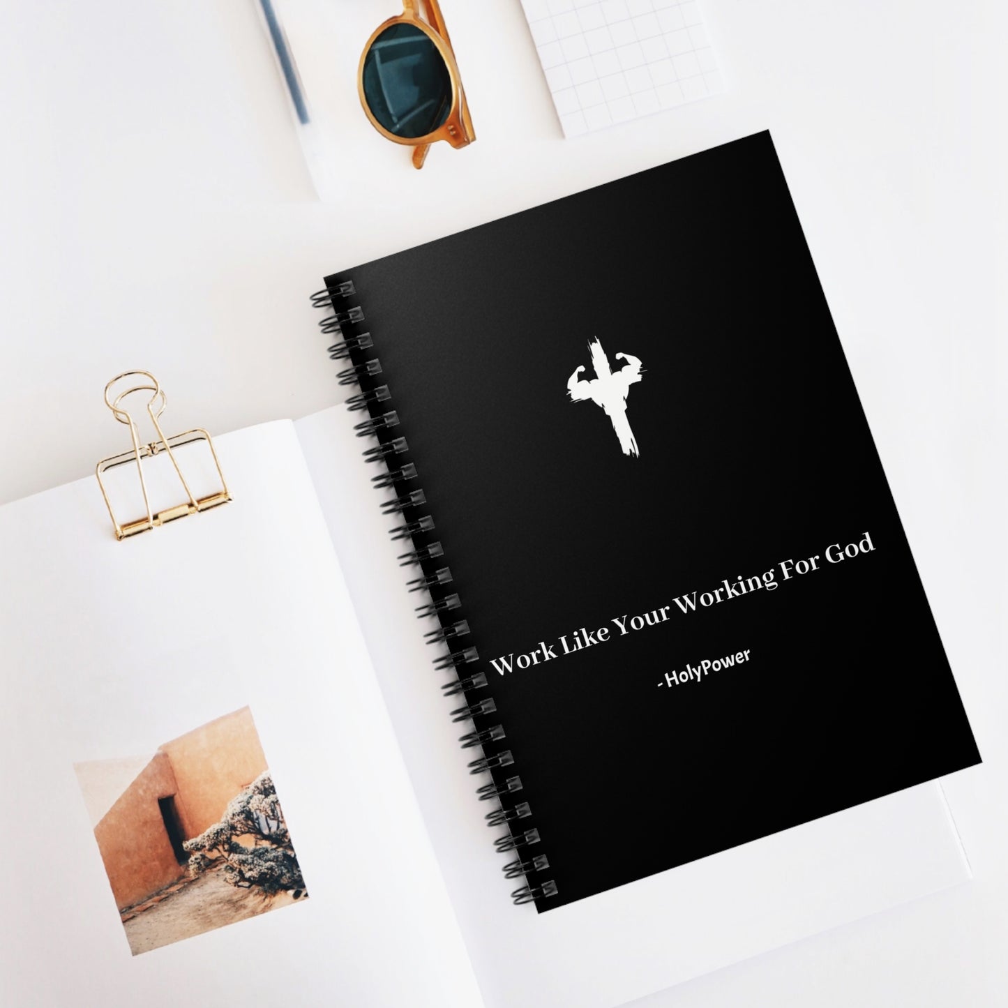 Inspirational HolyPower Spiral Notebook, Journaling, Daily Planner | For School Or For Work