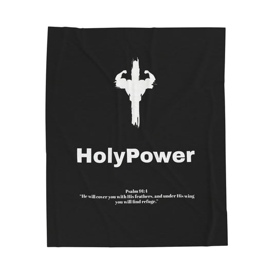 HolyPower Velveteen Plush Blanket, Cozy Gift, Soft Throw, Home Comfort
