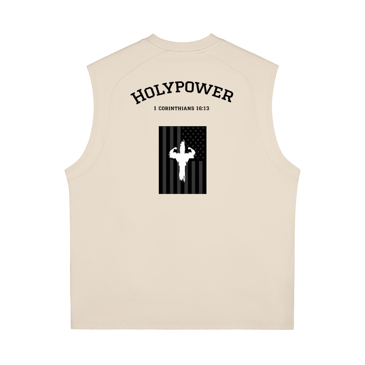 Quick-Dry Cooling American Flag HolyPower Tank Top/Cut-Offs