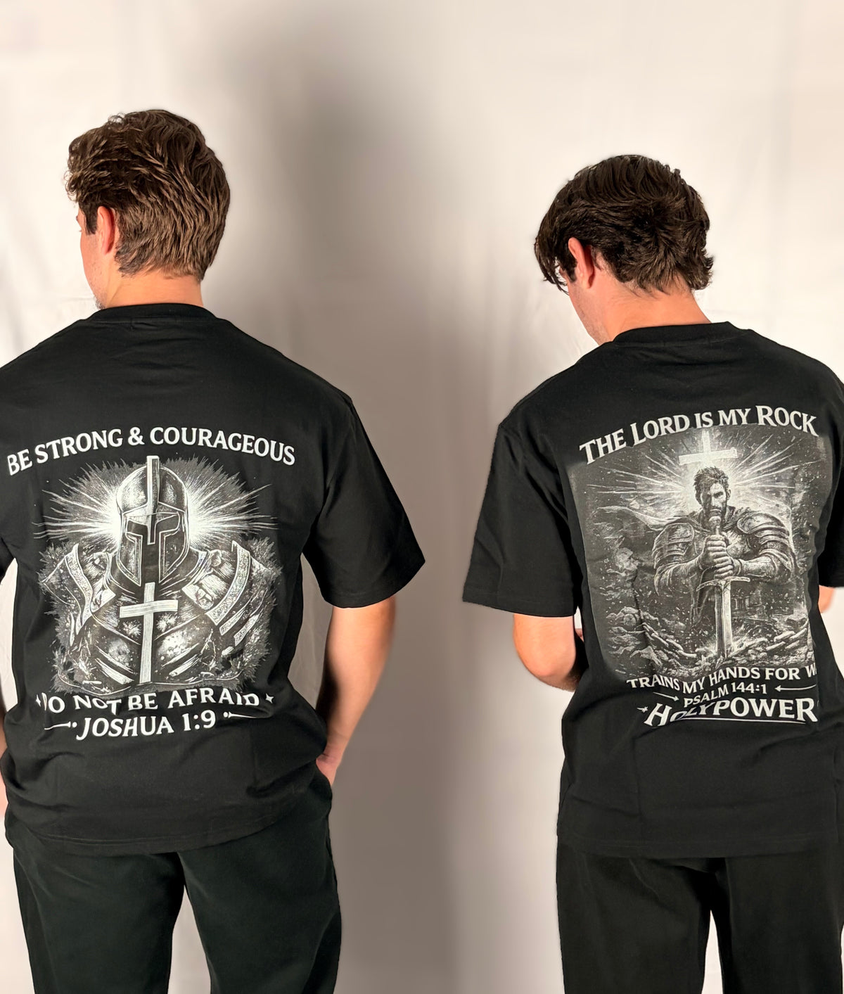Heavyweight Drop Shoulder The Lord Is My Rock HolyPower Warrior T-Shirt