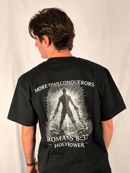 Heavyweight Drop Shoulder More Than Conquerors HolyPower T-Shirt