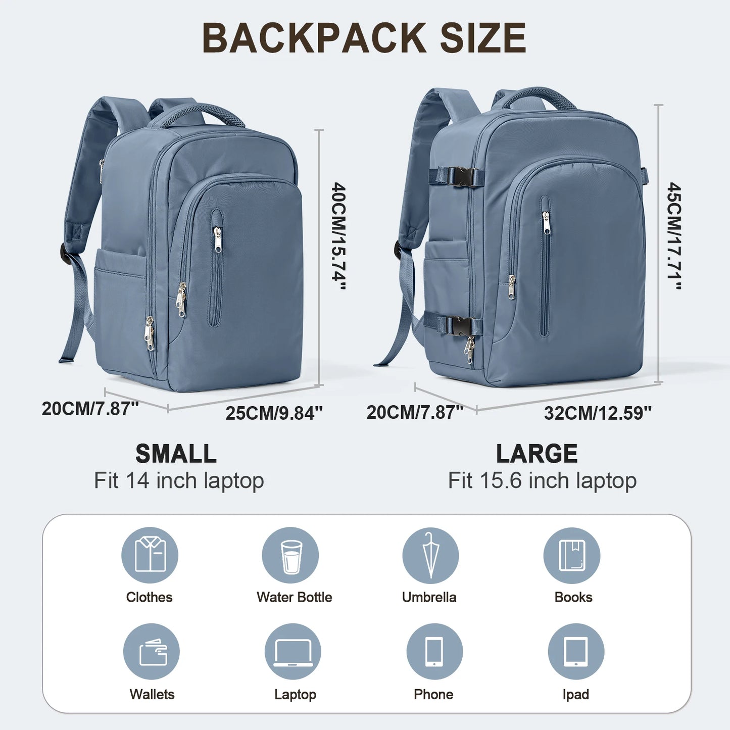 FLCC - Laptop Bag Travel Backpack for Men And Women Large Capacity Carry-Ons 45x36x20 Backpack Ryanair 40x20x25