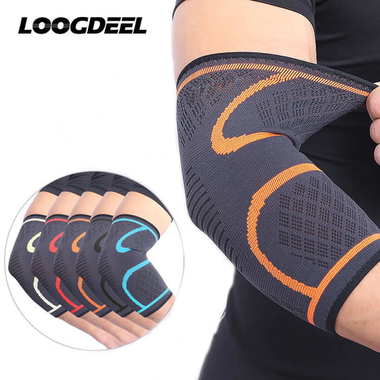 AOLIKES - 1PCS Elbow Support Elastic Gym Sport Elbow Protective Pad Absorb Sweat Arm Sleeve Elbow Brace For Everyday Activities