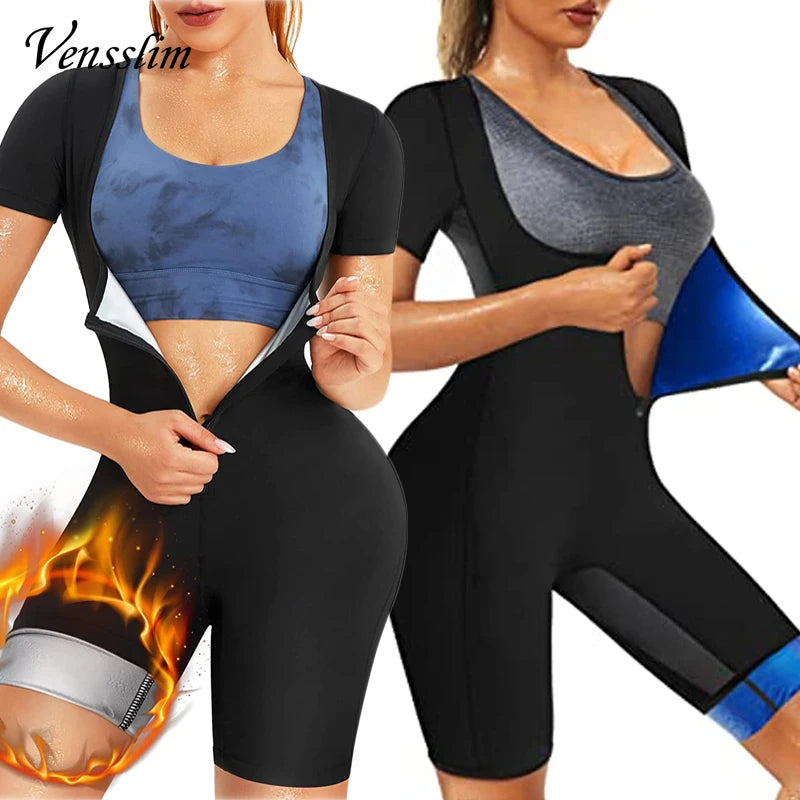 Vensslim - Women's Full Body Trainer Sauna Fat Burning Fitness Suits