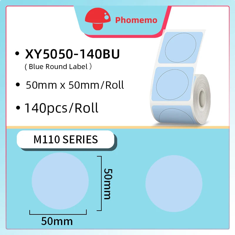 Memoking - Phomemo M110 Thermal Wireless mini Label Printer Portable Bluetooth Sticker