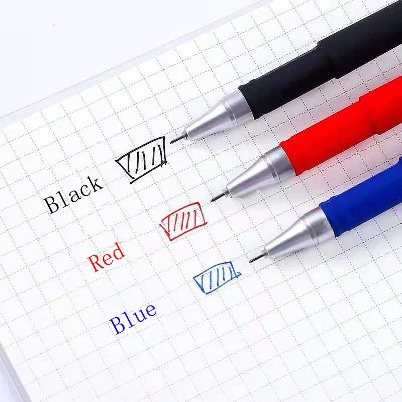 NoEnName_Null - Refill Gel pens Set In Black, Blue, And Red With a Bullet Tip 0.5mm School & office Supplies