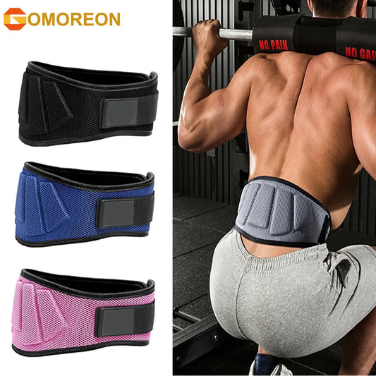 GOMOREON - 1Pcs Sports Weight Lifting Belts for Men and Women - Weight Lifting Core & Lower Back Support Workout Waist Belt for Fitness