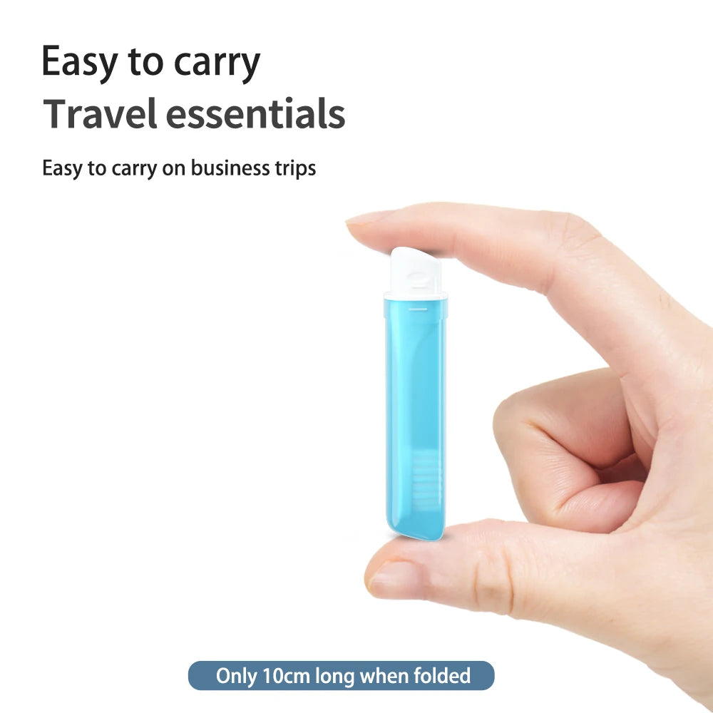 NoEnName_Null - Travel Toothbrush, Portable, Folding, Training Toothbrushes, Mini Tooth Brush, Adult Family Outdoor Camping Use